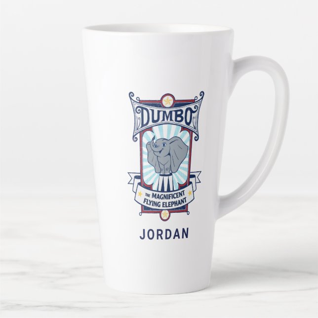 Dumbo | The Magnificent Flying Elephant Circus Art Latte Mug (Right)