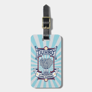Dumbo The Magnificent Flying Elephant Circus Art Luggage Tag