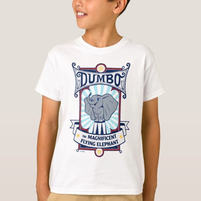 Dumbo | The Magnificent Flying Elephant Circus Art T-Shirt (Front)
