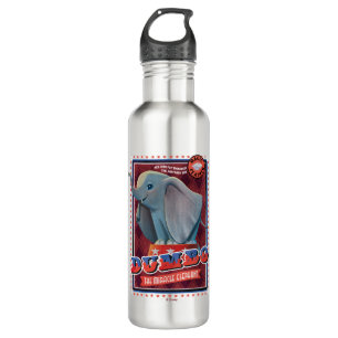 Dumbo   "The Miracle Elephant" Circus Art 710 Ml Water Bottle