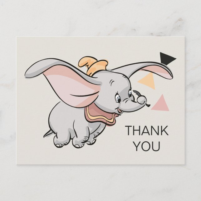 Dumbo Tribal Design | Thank You Postcard (Front)