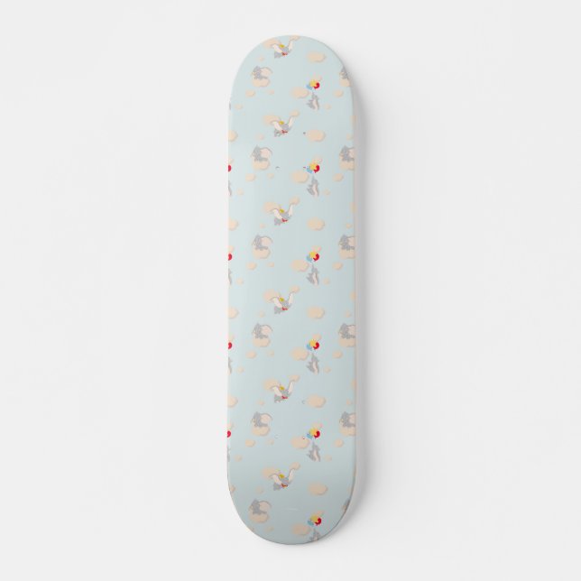 Dumbo up in the Clouds Pattern Skateboard (Front)