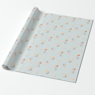 Dumbo up in the Clouds Pattern Wrapping Paper