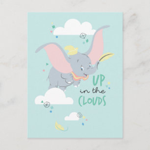 Dumbo Up in the Clouds Postcard