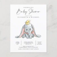 Dumbo Watercolor Baby Shower
