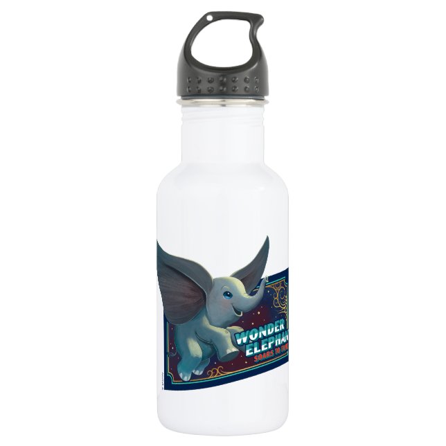 Dumbo | Wonder Elephant Soars To Fame Circus Art 532 Ml Water Bottle (Front)