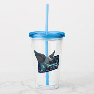 Dumbo Wonder Elephant Soars To Fame Circus Art Acrylic Tumbler