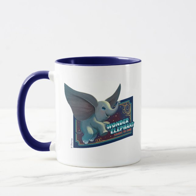 Dumbo | Wonder Elephant Soars To Fame Circus Art Mug (Left)