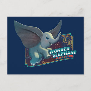 Dumbo Wonder Elephant Soars To Fame Circus Art Postcard