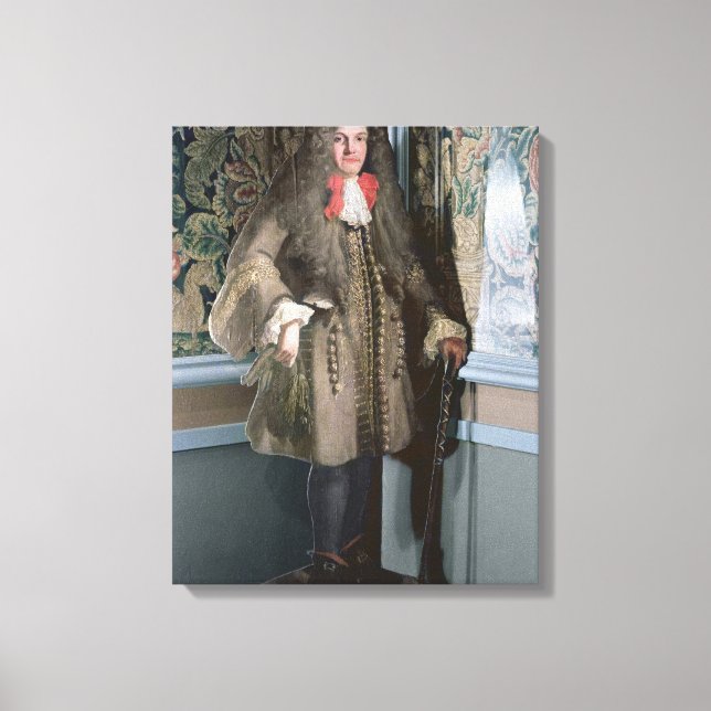 Dummy board figure of a man, c.1690 canvas print (Front)