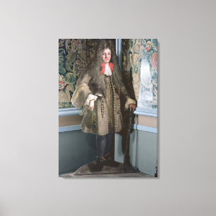 Dummy board figure of a man, c.1690 canvas print