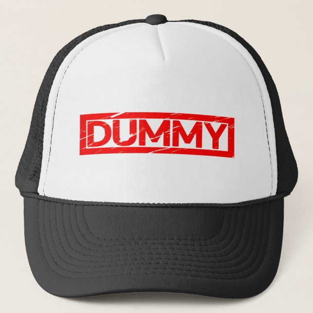 Dummy Stamp Trucker Hat (Front)