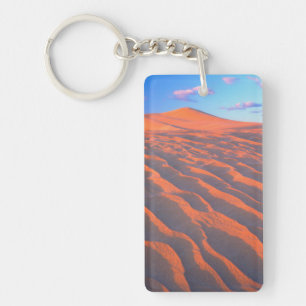 Dumont Dunes, Sand Dunes and Clouds Keychain