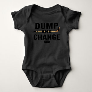 Dump and Change Hockey Baby Bodysuit Colour