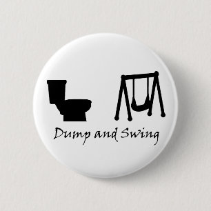 Dump and Swing - Ultimate Frisbee (light) 2 Inch Round Button