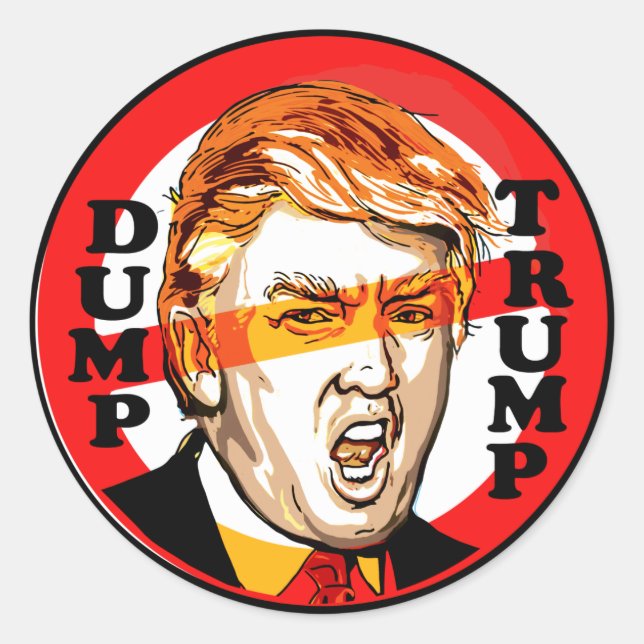 Dump Donald Trump 2016 Classic Round Sticker (Front)