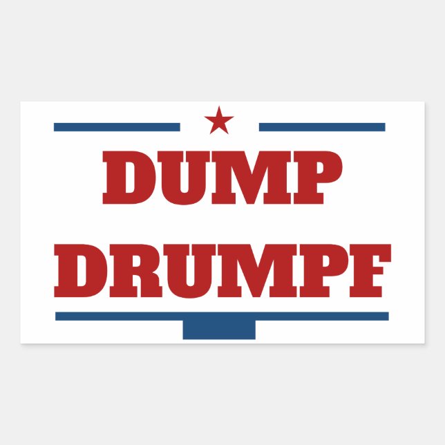 Dump Drumpf Sticker (Front)