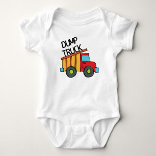 Dump Truck Baby Bodysuit