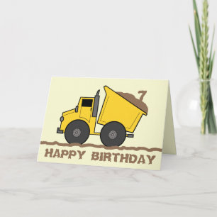 Dump Truck Birthday Card