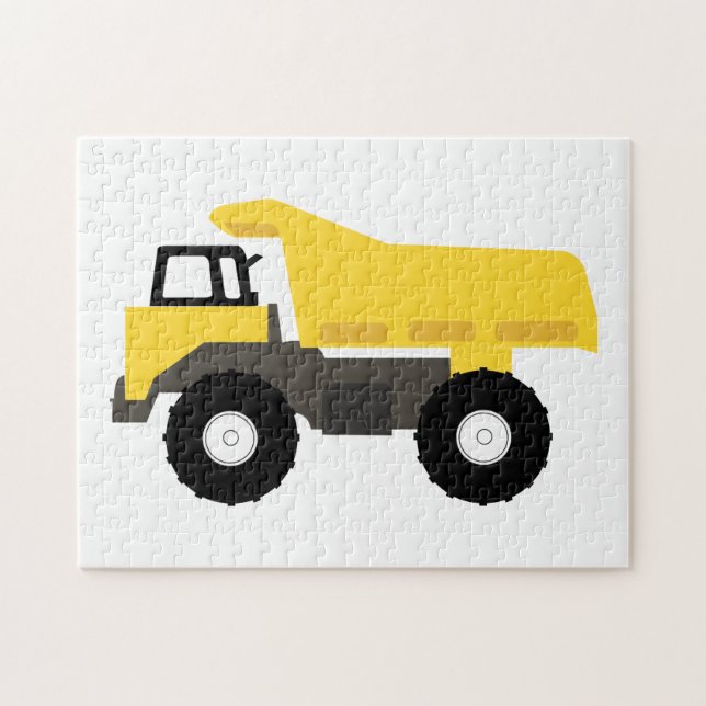 Dump Truck Construction Trucks Jigsaw Puzzle (Horizontal)