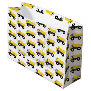 Dump Truck Construction Trucks Large Gift Bag