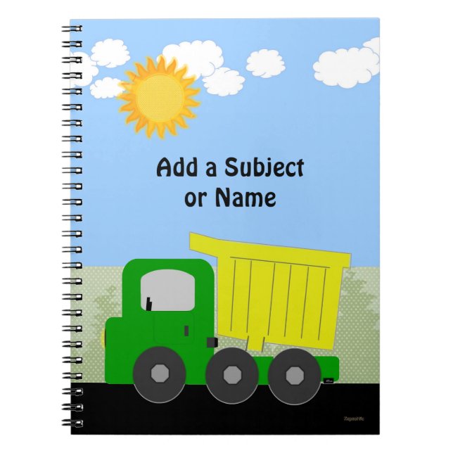 Dump Truck Notebook (Front)