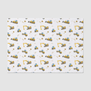Dump Truck Party Boy Kids Construction Pattern Tissue Paper