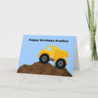 Dump Truck Personalized Birthday