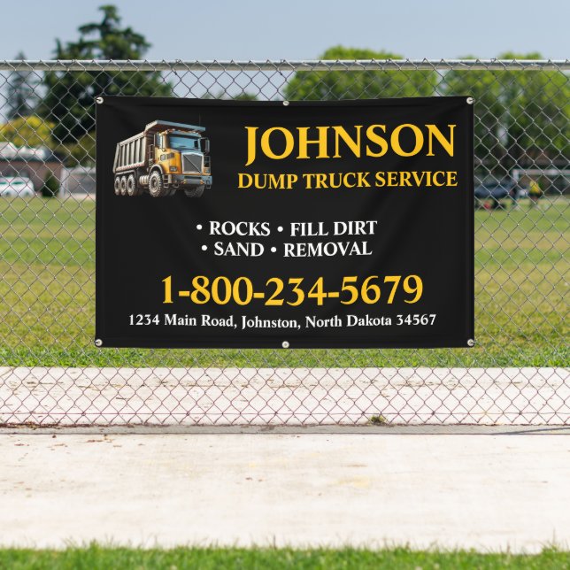 Dump Truck Service Banner (Insitu)