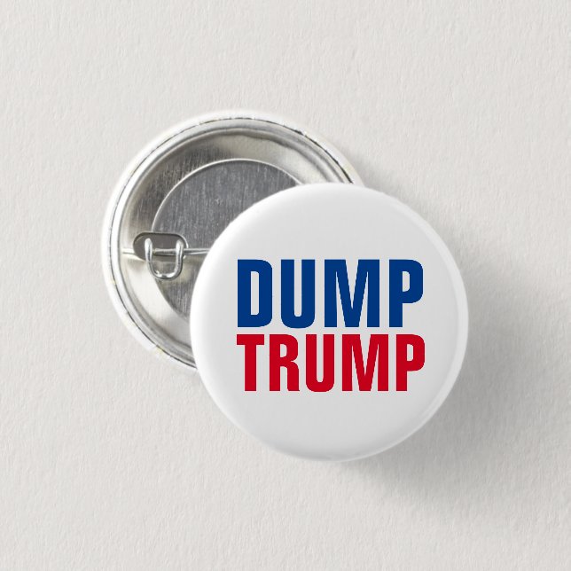 "Dump Trump" 1 Inch Round Button (Front & Back)