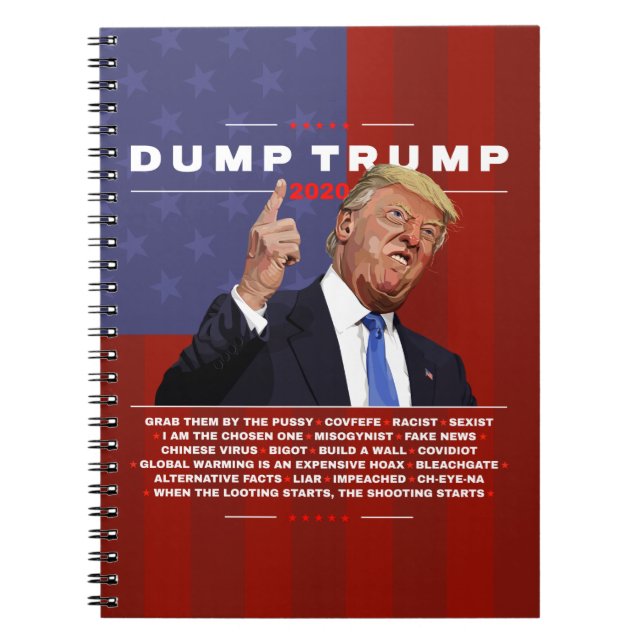 Dump Trump 2020 illustration Notebook (Front)