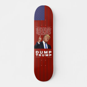 Dump Trump 2020 illustration Skateboard