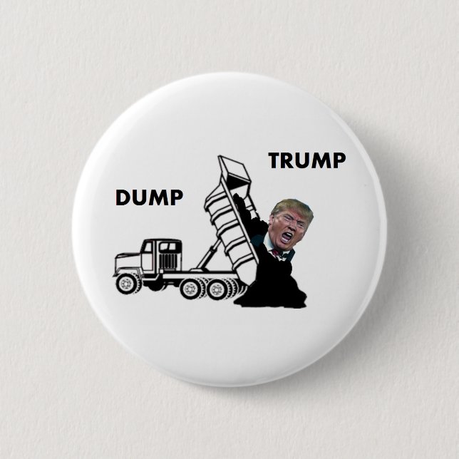 Dump Trump 2 Inch Round Button (Front)