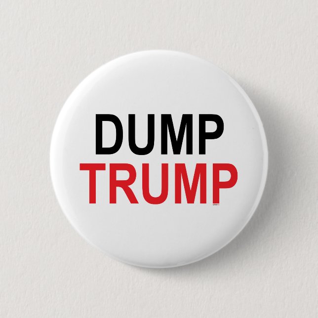 Dump Trump 2 Inch Round Button (Front)