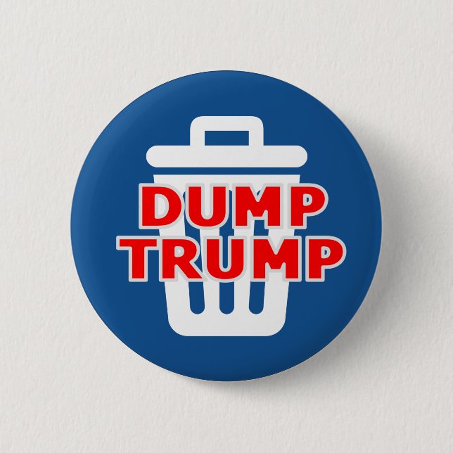 Dump Trump 2 Inch Round Button (Front)