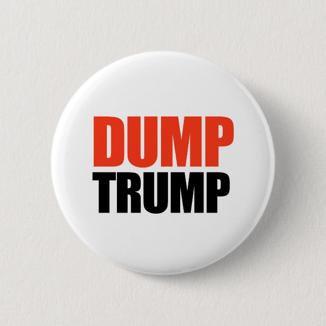 Dump Trump 2 Inch Round Button (Front)
