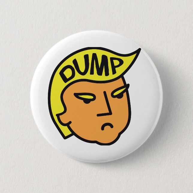 Dump Trump 2 Inch Round Button (Front)