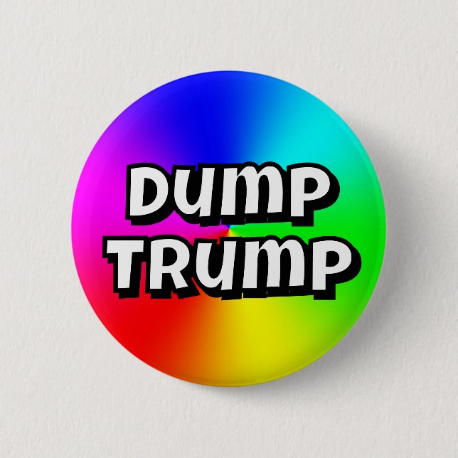 Dump Trump 2 Inch Round Button (Front)