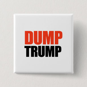 Dump Trump 2 Inch Square Button