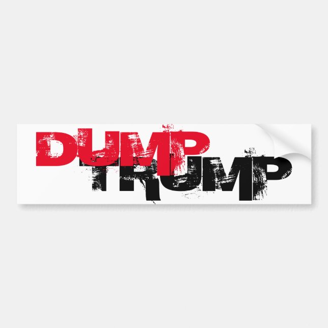 dump trump bumper sticker (Front)