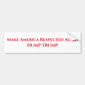 Dump Trump Bumper Sticker