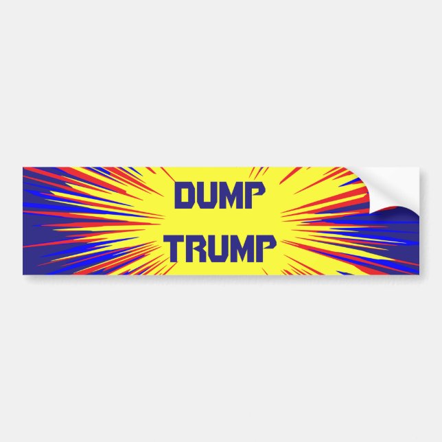 Dump Trump Car Bumper Sticker (Front)