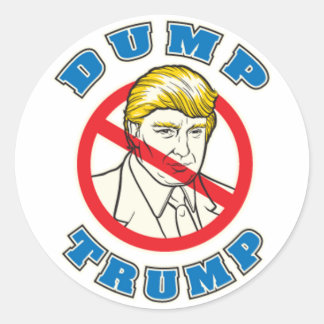 Dump Trump Classic Round Sticker