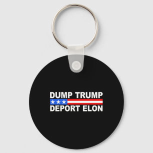 Dump Trump Deport Elon 50501 Keychain