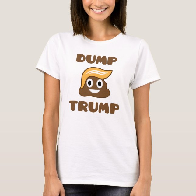 Dump Trump Ladies T-shirt (Front)