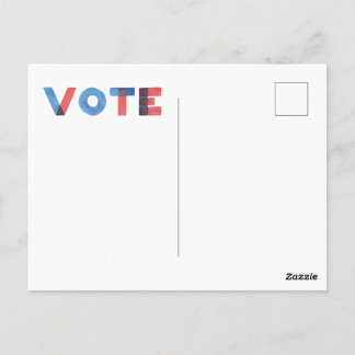 Dump Trump Orange & Watercolor VOTE Postcard