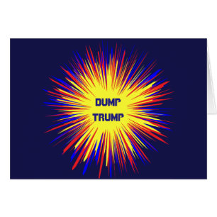 Dump Trump Political Blank Card