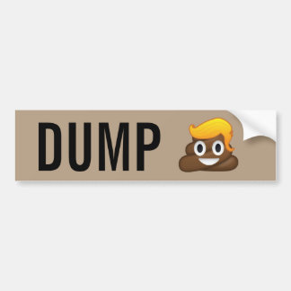 Dump Trump Poop Emoji Bumper Sticker