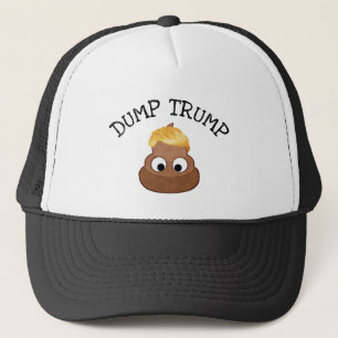 Dump Trump Poop pile "anti-trump" Political Humour Trucker Hat