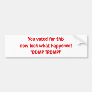 "dump trump!" sticker